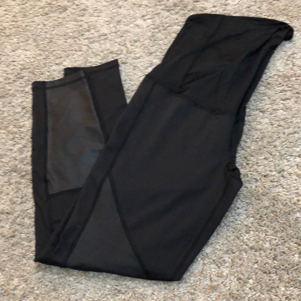 Black maternity moto leggings